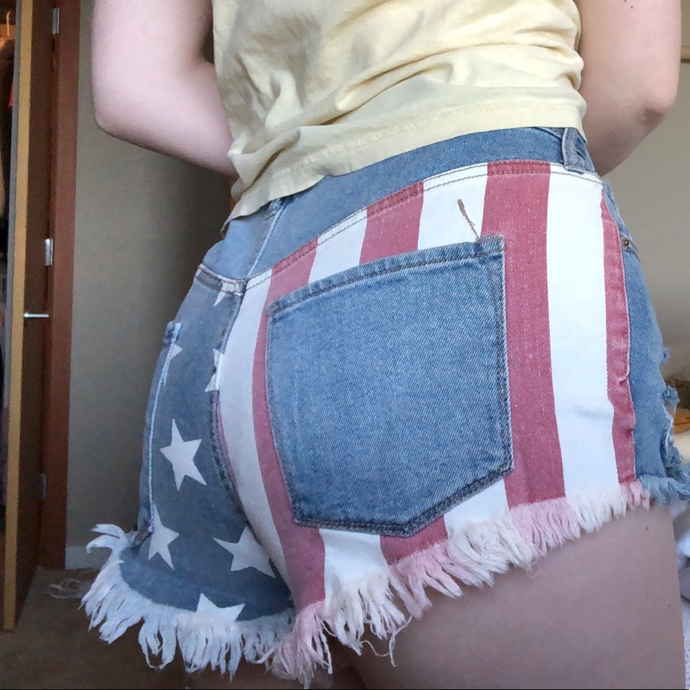 Mossimo American flag shorts